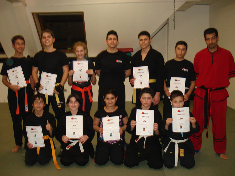 Bilder von der Kung Fu Prüfung am 18.10.2013